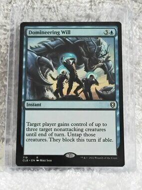 5/$20 Mint 2022 MTG Domineering Will Rare Card 719 Deckmaster!!